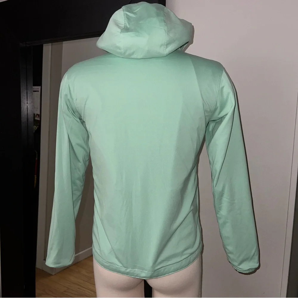 Columbia Lt Green Kids Pixel Grabber Reversible Jacket, size M 10/12